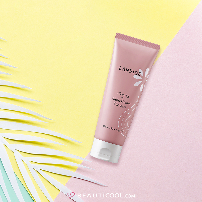 Laneige Cleansing Moist Cream Cleanser  จากผลการทดสอบ พบว่า  ผิวหน้ารู้สึกเรียบเนียนยิ่งขึ้น หลังจากทำความสะอาดผิวหน้า  92%  ผิวหน้ารู้สึกนุ่มเด้งยิ่งขึ้น หลังจากใช้ผลิตภัณฑ์  88%  ผิวหน้ารู้สึกได้ถูกเติมเต็มความชุ่มชื้น หลังจากทำความสะอาดผิวหน้า 85%  *ผลสำรวจความพึงพอใจการใช้ผลิตภัณฑ์ทำความสะอาดผิวหน้า Moist Cream Cleanser> วิธีการสำรวจ : ใช้การสำรวจแบบออนไลน์ ของเว็บไซต์ Beautysumer ช่วงเวลาที่ทำการสำรวจ : 22-30 พ.ย. 2017 กลุ่มตัวอย่าง : ผู้หญิงในช่วงอายุ 25-30 ปี ที่มีสภาพผิวธรรมดา-แห้ง ในเว็บไซต์ Beautysumer 